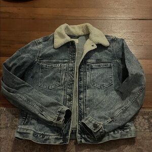 Denim Sherpa-Lined Jean Jacket